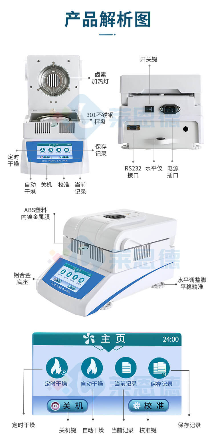 全自动快速水分测定仪
