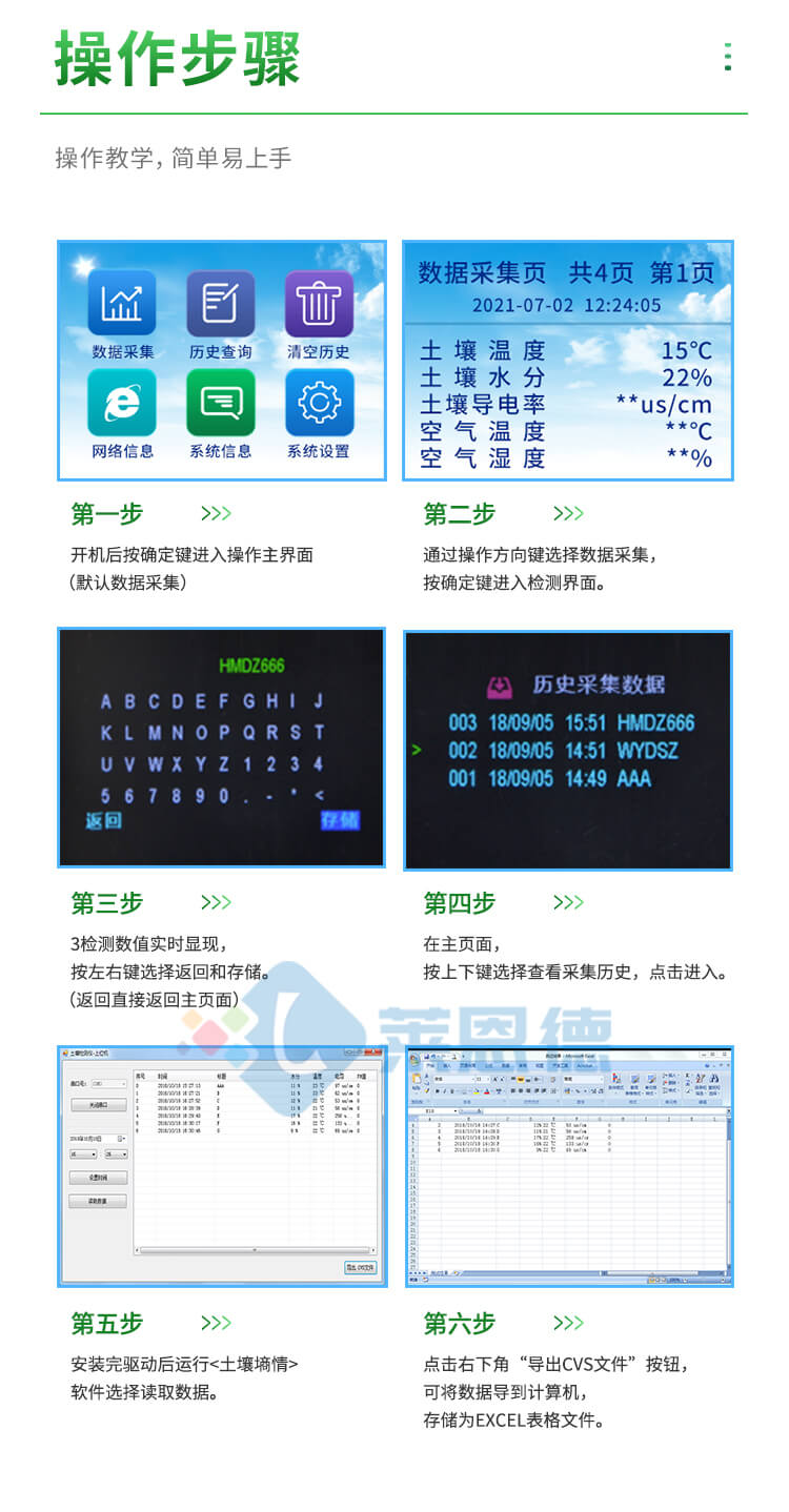 土壤水分温度盐分PH测定仪